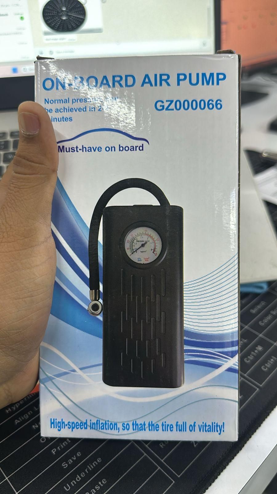 Mini Rechargeable Air Compressor Inflator (120 PSI)