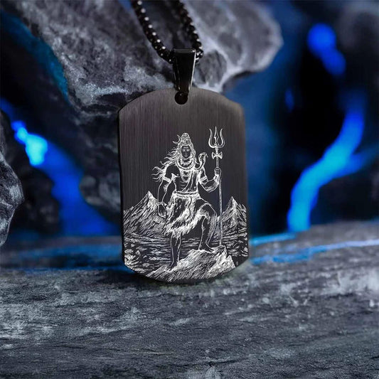 Eternal Shiv Godform Tag Necklace
