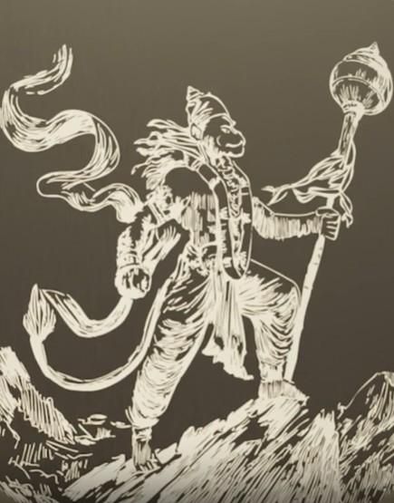 Protector Hanuman God-Form Tag Necklace – Divine Strength & Style