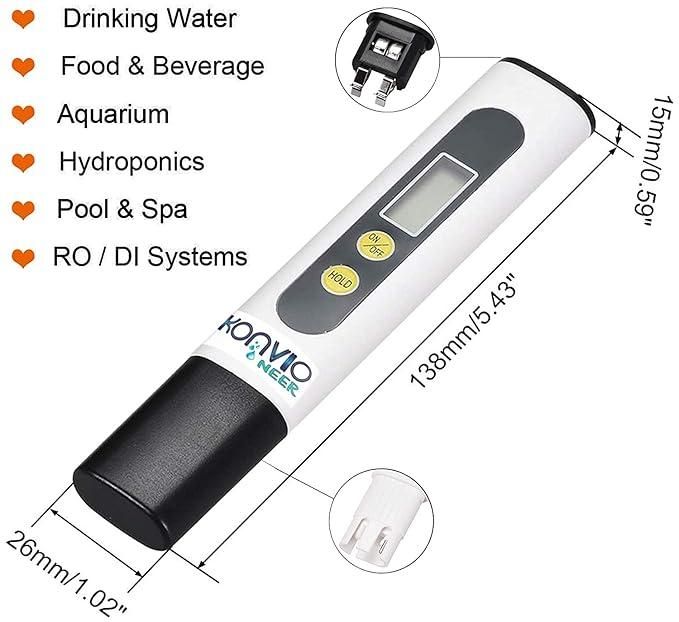 3-in-1 Water Quality Tester – TDS, EC & Temperature Meter
