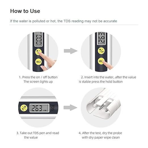 3-in-1 Water Quality Tester – TDS, EC & Temperature Meter