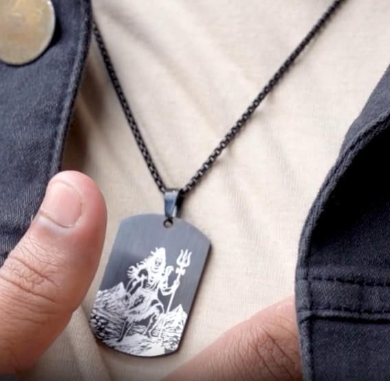 Eternal Shiv Godform Tag Necklace