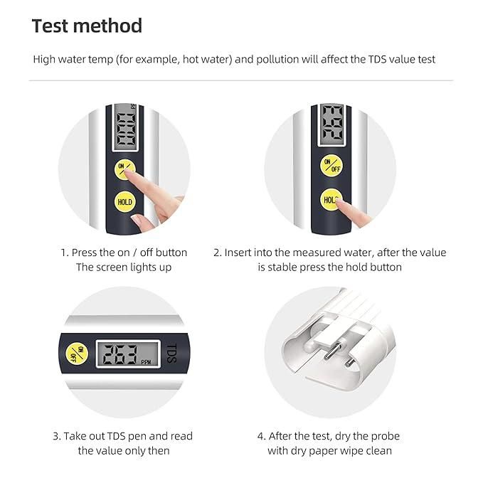 3-in-1 Water Quality Tester – TDS, EC & Temperature Meter